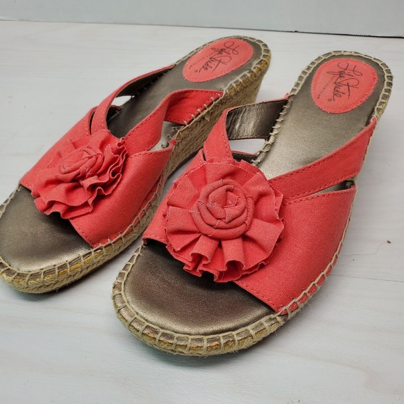 LifeStride Shoes - LIFE STRIDE COMFORT SANDALS SLIDE WEDGE SIZE 9 RIPPO WOMEN RED NWD FAST SHIPPING